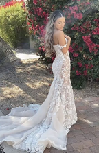 Elegant Long Mermaid Lace Applique Classy Prom Dress Wedding Dress Classy Evening Dress