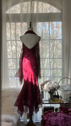 Elegant Mermaid Spaghetti Straps Burgundy Chiffon Classy Prom Dress Inspiration Trending Classy Evening Gowns Classy Party Classy Prom Dress