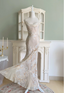 Elegant Mermaid Spaghetti Straps Long Chiffon Long Classy Prom Dress