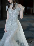 Elegant Mermaid Strapless Long Classy Prom Dress