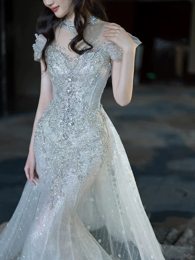 Elegant Mermaid Strapless Long Classy Prom Dress