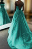 Elegant Mermaid Tulle Evening Prom Dress With Appliques