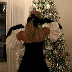 Elegant Off The Shoulder 17Th Birthday Dress Black Birthday Outfits
