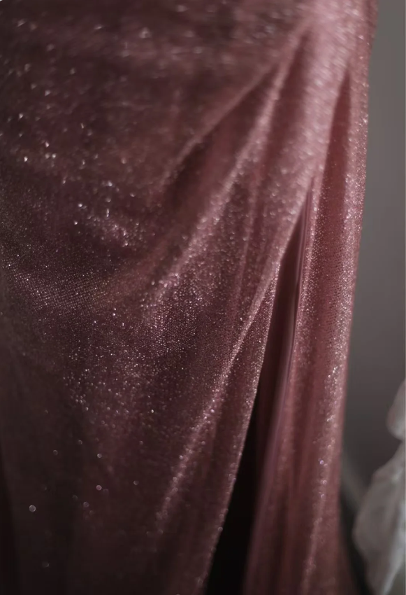 Elegant Pink Mermaid Spaghetti Strap Sequined Long Classy Prom Dress
