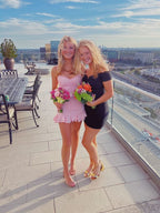 Elegant Pink Short Party Dress Short Classy Prom Dress Homecoming Dress