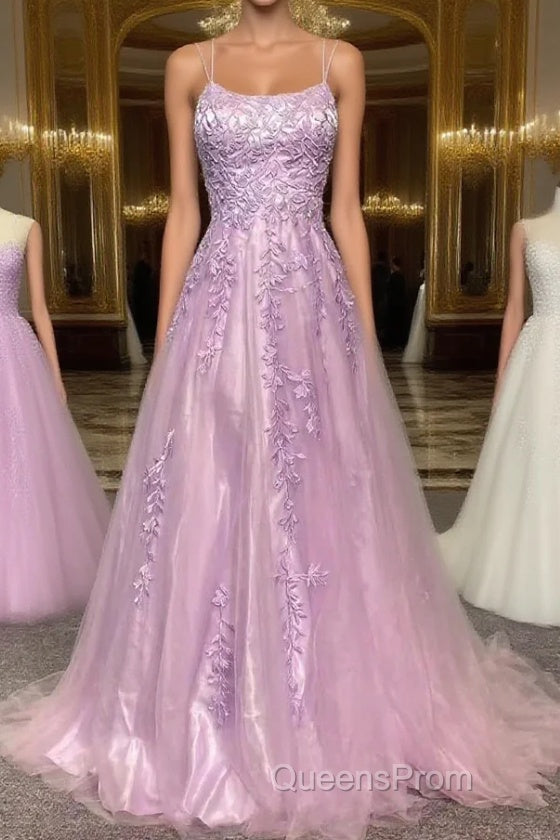 Elegant Evening Prom Dress A-line Lace Appliques Sweet 16 Party Gown Main image