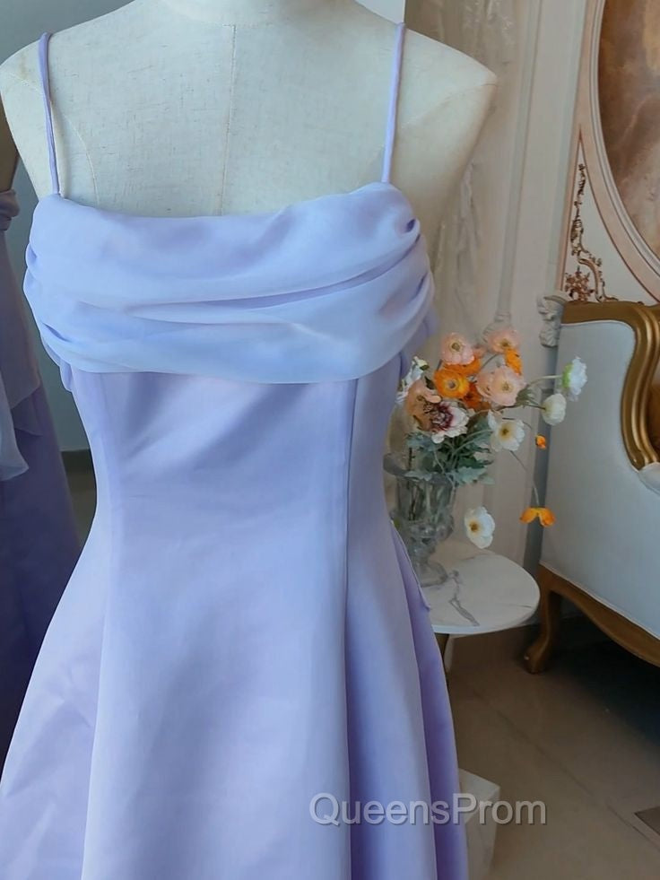 Elegant Purple Spaghetti Straps Evening Prom Dress Fairy Evening Party Gown Evening Dress Secondary image