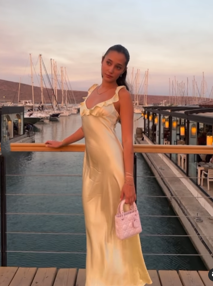Elegant Sheath Straps Floor-Length Satin Long Yellow Classy Evening Dress Classy Prom Dress