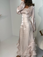 Elegant Sheath Straps Long Classy Prom Dress