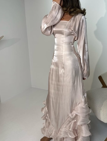 Elegant Sheath Straps Long Classy Prom Dress