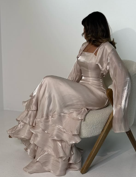 Elegant Sheath Straps Long Classy Prom Dress