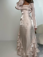 Elegant Sheath Straps Long Classy Prom Dress