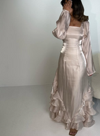Elegant Sheath Straps Long Classy Prom Dress