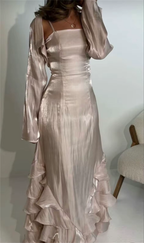 Elegant Sheath Straps Long Classy Prom Dress