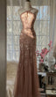 Elegant Blush Pink Spaghetti Strap Mermaid Tulle Sequin Long Classy Prom Dress Beaded Graduation Classy Prom Adult Ceremony Dress