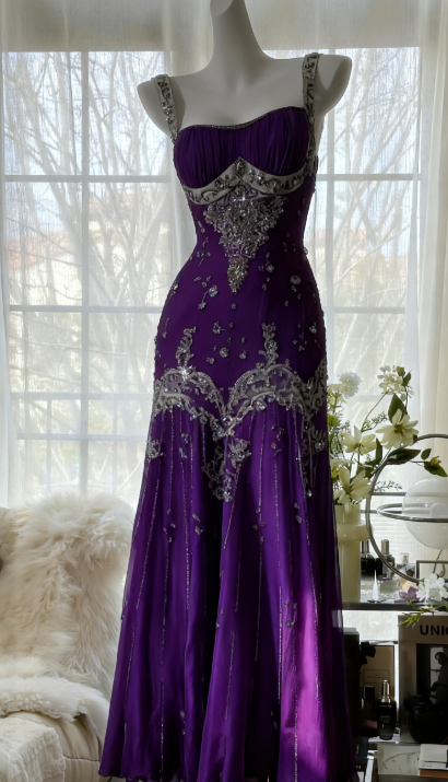 Elegant Spaghetti Straps Apricot Beaded Chiffon Mermaid Gowns Vintage Backless Classy Prom Dress