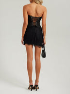 Elegant Sweetheart Mini 17Th Birthday Dress Black Birthday Outfit