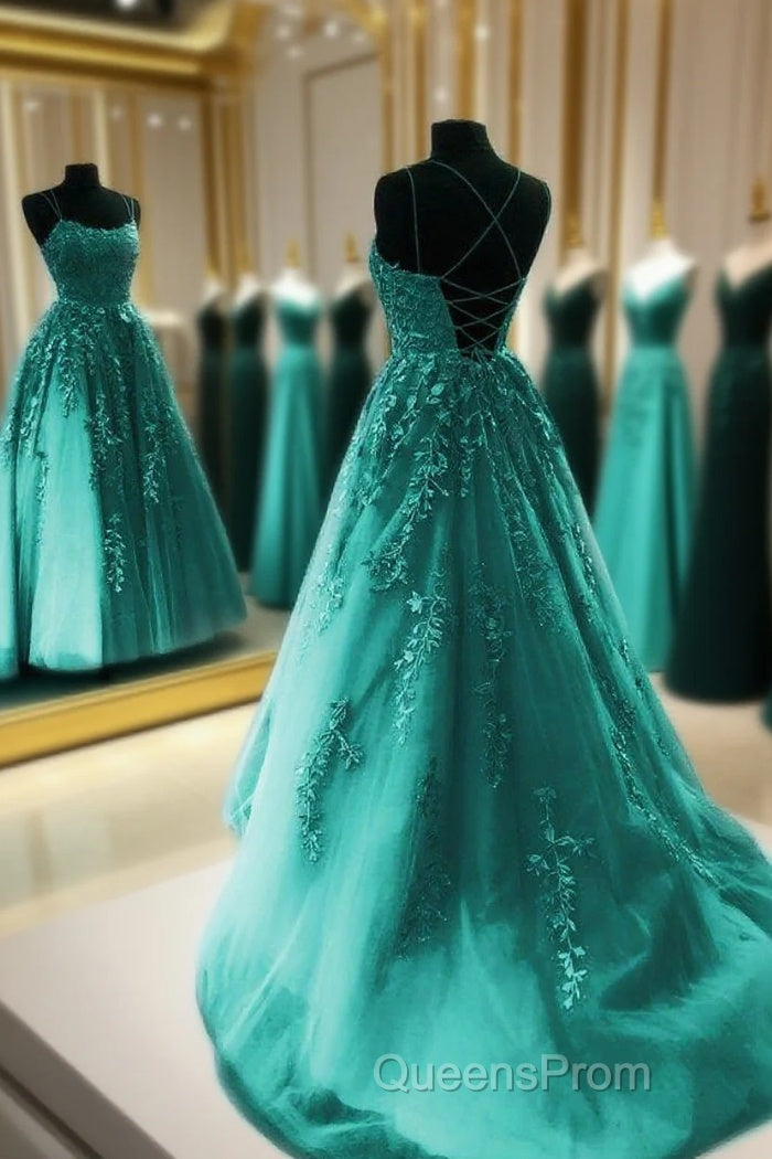 Elegant Tulle And Lace Evening Prom Dress With Appliques Main image