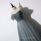 Elegant Tulle Long A Line Evening Prom Dress, Evening Dress