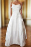 Elegant White Satin Spaghetti Straps Evening Prom Dress Fairy A Line Princess Dress Evening Gown