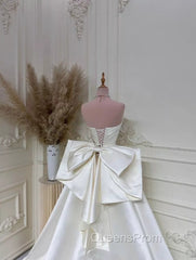 Elegant White Wedding Dress With Train Mermaid Bridal Gowns