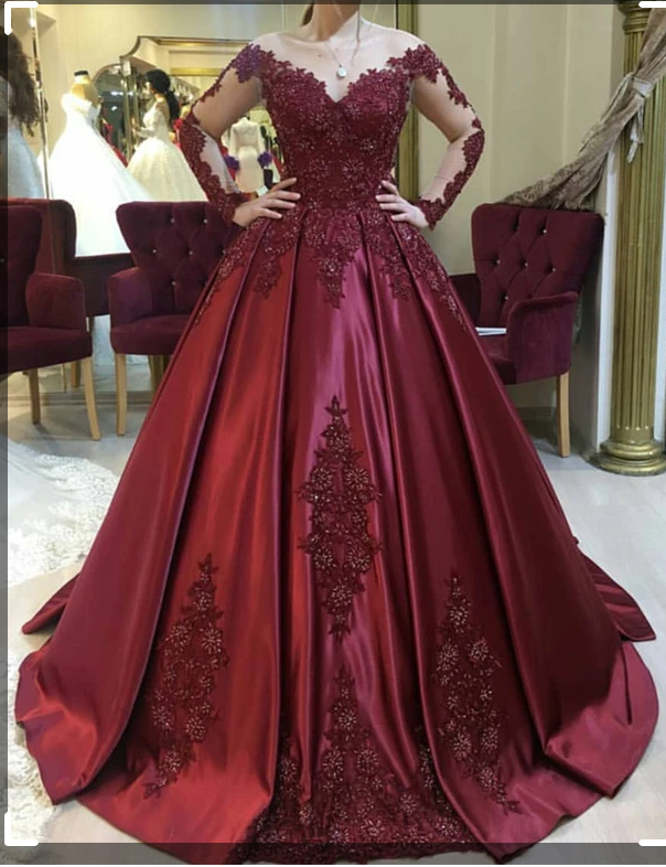 Emerald Green Long Sleeve Quinceanera Dress Ball Gown Plus Size 15 Junior Classy Prom Dress