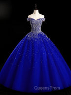 Emerald Green Sequin Evening Prom Dress Beaded Quinceanera Dress, Sweet 16 Dress