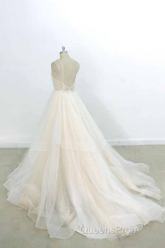 Eye-catching Appliques Tulle A-line Wedding Dress Secondary image