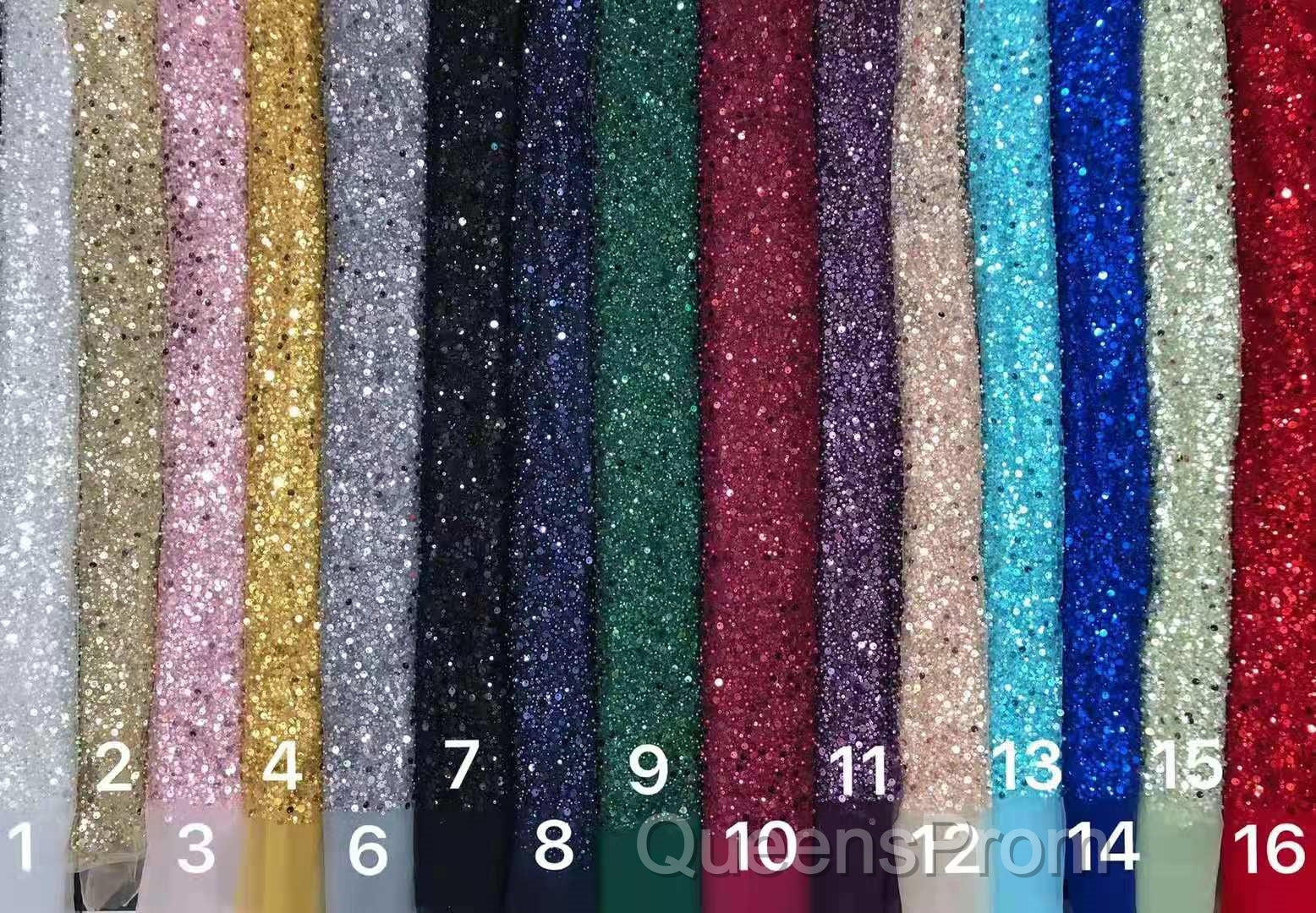 Plunging V-neck Sparkle White Sequined Strapless Evening Prom Dress