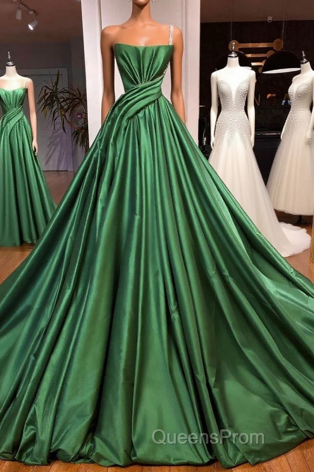 Fabulous Long A-line One shoulder Sleeveless Evening Prom Dress