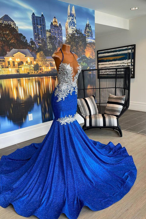 Fabulous Long Sleeveless Heter Backless Mermaid Prom Dress With Beading Secondary image