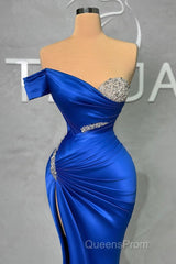 Fabulous Long Sweetheart Split Mermaid Evening Evening Prom Dress With Beading