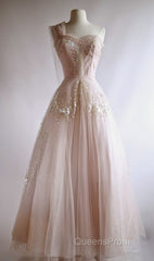 Fairy Ball Gown One Shoulder Pink Lace Evening Prom Dress Ankel Length Evening Dress