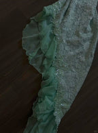 Fairytale Mint Green Spaghetti Straps Bodycon Chiffon Classy Prom Dress Lace Applique Sweet Party Dress