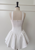 Fairytale White Strapless Short Classy Prom Dress For Party&Birthday Elegant Classy Evening Dress