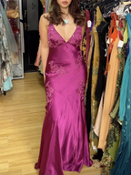 Fancy Mermaid Spaghetti Straps Green Backless Long Classy Prom Dress Classy Evening Dress Classy Dress