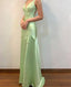 Fancy Mermaid Spaghetti Straps Green Backless Long Classy Prom Dress Classy Evening Dress Classy Dress