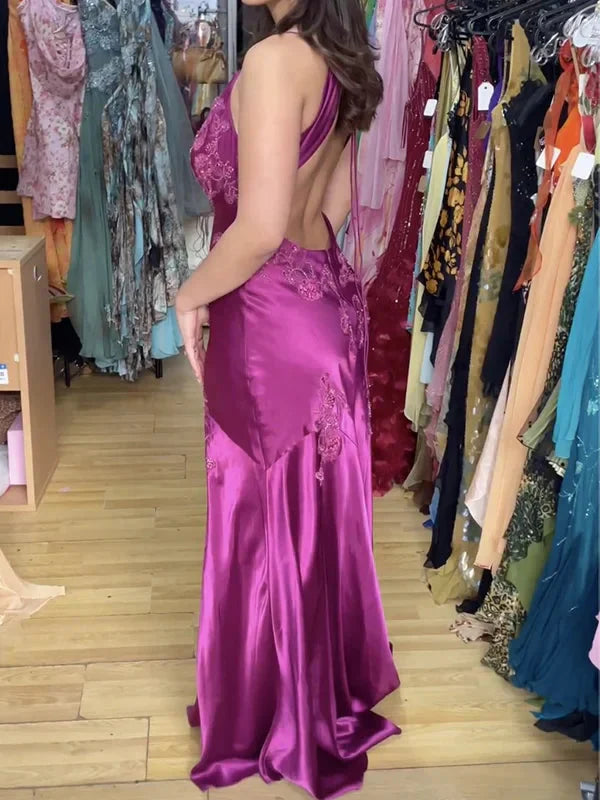 Fancy Mermaid Spaghetti Straps Green Backless Long Classy Prom Dress Classy Evening Dress Classy Dress