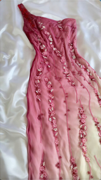 Fantasy Bodycon 3D Floral Chiffon Party Dress