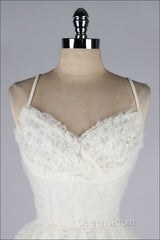 Fashion A Line Lace Evening Prom Dress, Short Straps Homecoming Dress