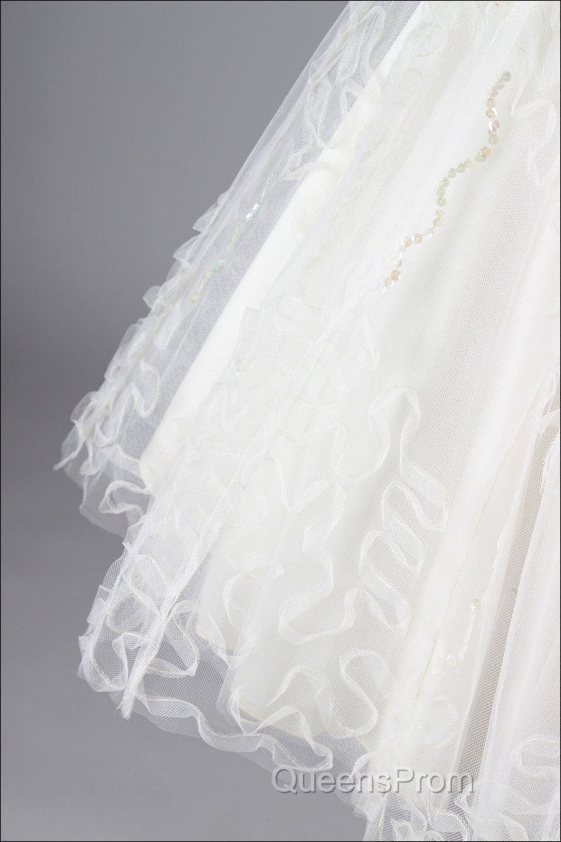 Fashion A Line Lace Evening Prom Dress, Short Straps Homecoming Dress
