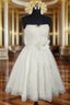 Fashion Short Wedding Dress Knee Length Lace Ivory Simple Vintage Wedding Gown