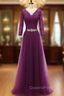 Fashionable Long Sleeves Floor-Length Mother of the Bride Dress