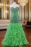 Feather Mermaid Evening Prom Dress Long Evening Dress For Women Wedding Party