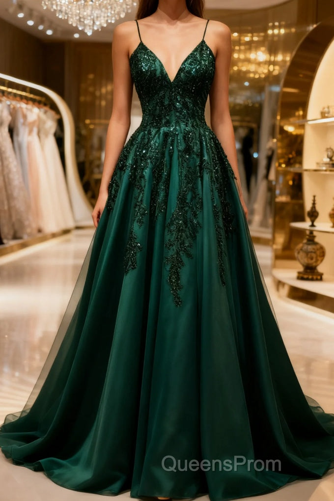 Green Mother of Bride/ Groom Dress Simple Lace Appliques Evening Formal Gowns Evening Prom Dress Main image