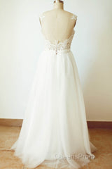 Floor-Length A-Line/Princess Sweetheart Wedding Dress