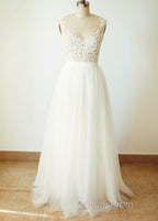 Floor-Length A-Line/Princess Sweetheart Wedding Dress