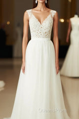 Floor-Length A-Line/Princess Sweetheart Wedding Dress
