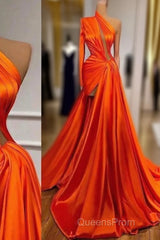 Formal Evening Prom Dress, Arabic Party Dress, Cheap Evening Dress, Satin Evening Dress