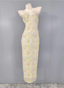 Fresh Gradient Print Spaghetti Strap Chiffon Long Classy Prom Dress